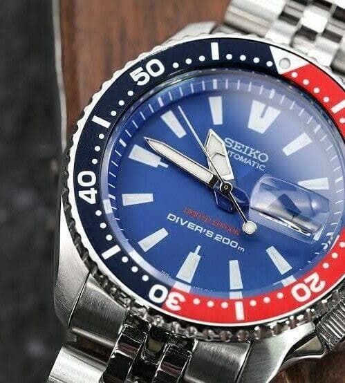 Seiko Thai Limited Edition Pepsi SKX Diver s Men s Stainless Steel