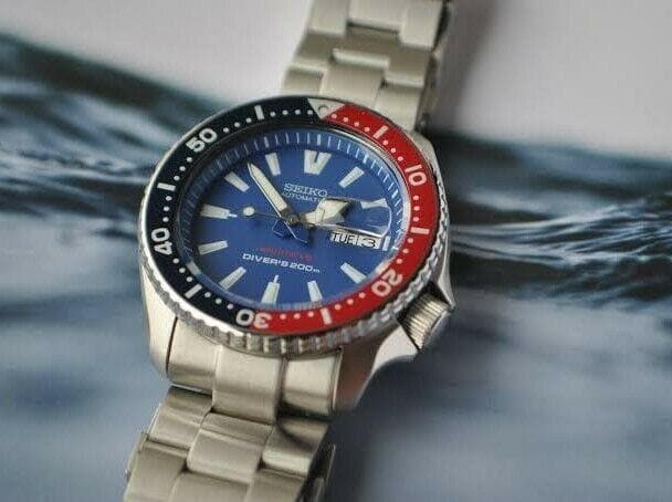 Seiko Thai Limited Edition Pepsi SKX Diver's Men's Stainless Steel Watch SKXA65K