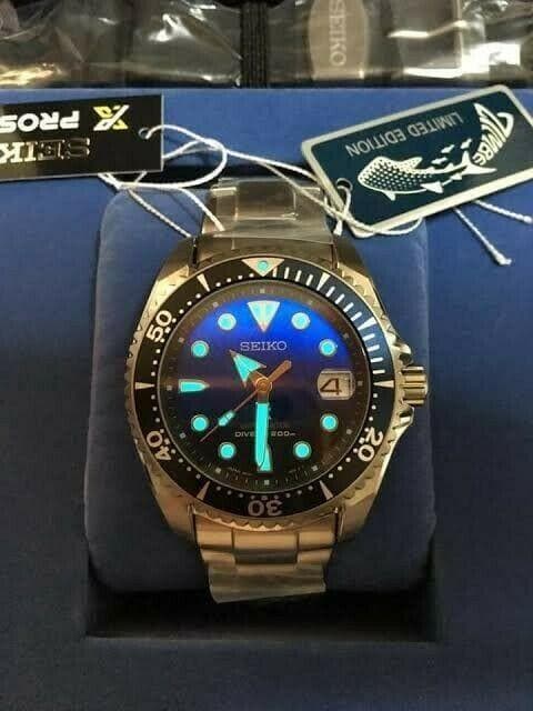 Seiko Zimbe LE Prospex Blue Shogun Men's Titanium Watch SPB057J