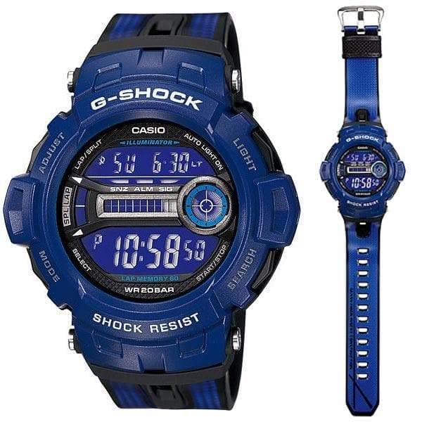 Casio G-Shock Standard Analog-Digital Power Ranger Blue Watch GD200-2DR - Diligence1International
