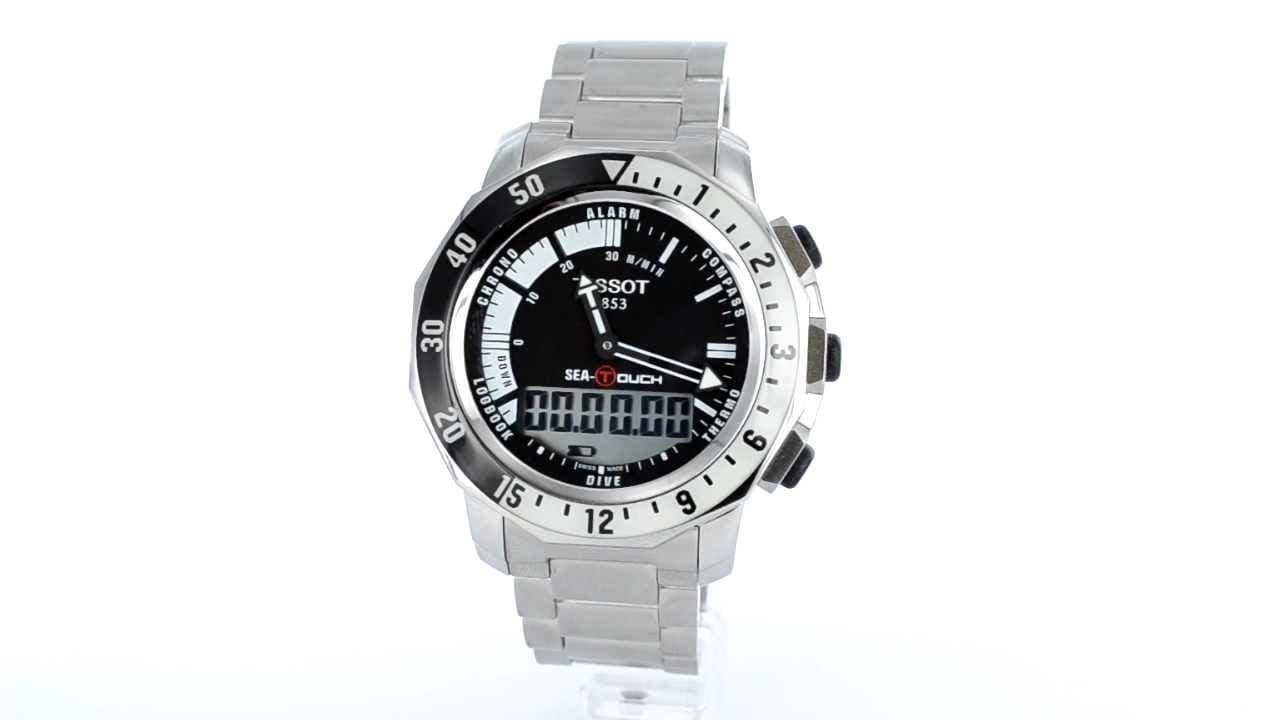 Tissot Swiss Made Sea Touch Anadigi Men s Stainless Steel Watch