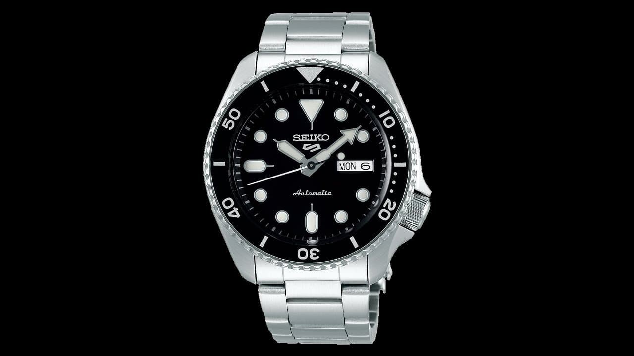 NEW Seiko 5 Sports 100M Automatic Men's Watch Black Dial Bezel SRPD55K1 - Diligence1International