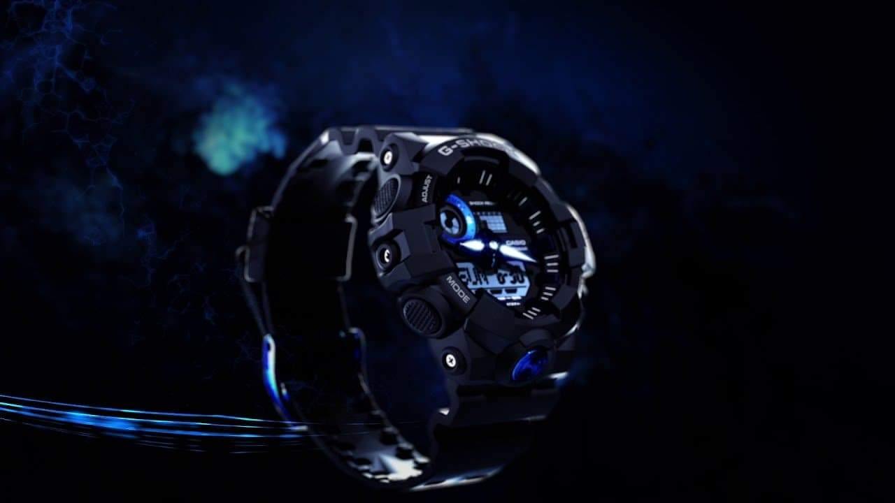 Casio G-Shock Analog-Digital Black x Metallic Blue Accents Watch GA710B-1A2DR - Diligence1International