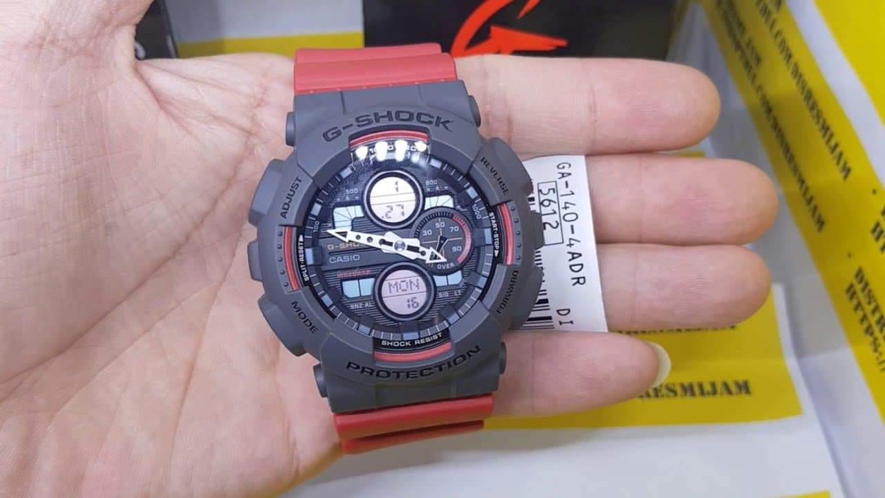 Casio G-Shock Analog-Digital Special Color Grey x Red Strap Watch Last Dance GA140-4ADR - Diligence1International