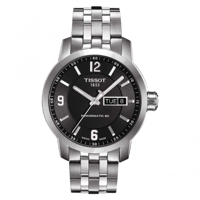Tissot Swiss Made PRC 200 Black Automatic Men's Stainless Steel Watch T0554301105700 - Diligence1International