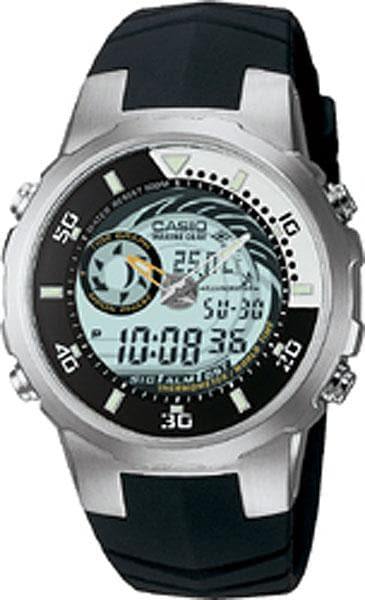 Casio Outgear Marine Gear Moon Phase Anadigi Rubber Strap Men's Watch MRP-702-7A1V - Diligence1International