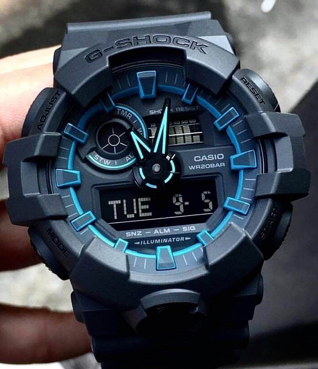 Casio G-Shock Special Color Model Black x Neon Blue Watch Tron GA700SE-1A2DR - Diligence1International
