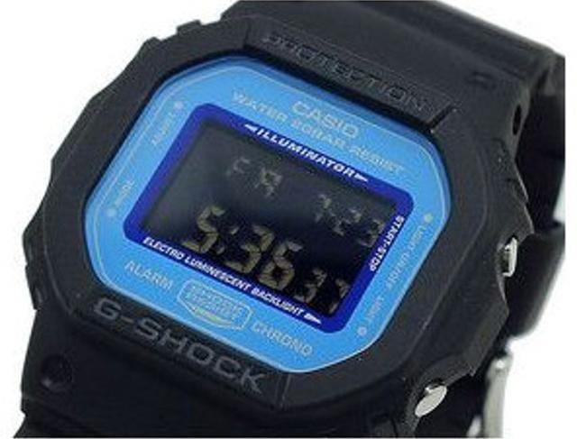 Casio G-Shock Digital Blue Marvel Sky Blue Dial Black Watch DW5600SN-1DR - Diligence1International