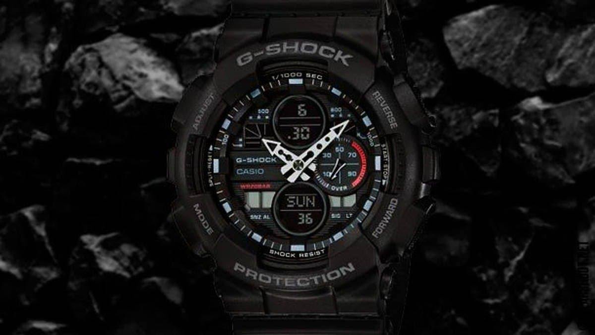 Casio G-Shock Standard Analog-Digital Stealth Black Color Watch GA140-1A1DR - Diligence1International