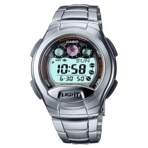 Casio G-Shock Retrograde Digital Red Accents Stainless Steel Watch W755D-1A - Diligence1International
