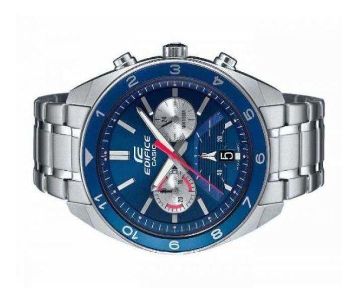 Casio Edifice Chronograph Blue Dial Men's Stainless Steel Watch EFV-590D-2AV