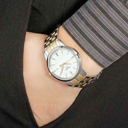 Tissot Swiss Made T-Classic Dream 2 Tone Gold Plated Men's Watch T0334102201101