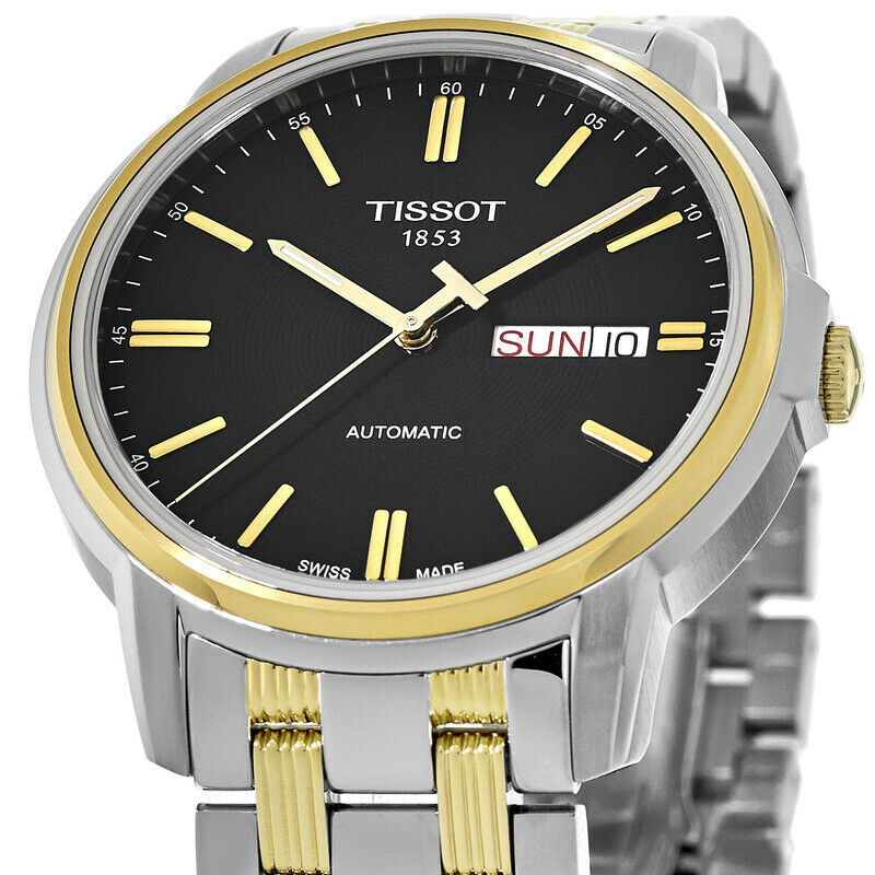 Tissot Swiss Made T-Classic III Automatic 2 Tone Gold Plated Men's Watch T0654302205100 - Diligence1International