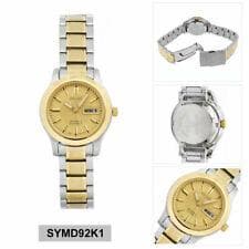 Seiko 5 Classic Gold Dial Couple's 2 tone Gold Plated Stainless Steel Watch Set SNK792K1+SYMD92K1 - Diligence1International