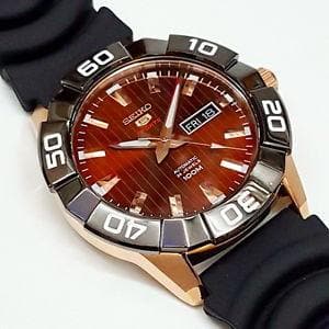 Seiko 5 Sports 100M Automatic Men's Watch Black Dial Rubber Strap SRPA58K1 - Diligence1International