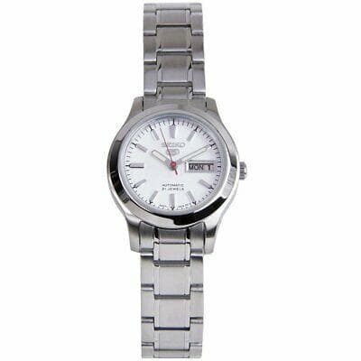 Seiko 5 Classic Ladies Size White Dial Stainless Steel Strap Watch SYMD87K1 - Diligence1International