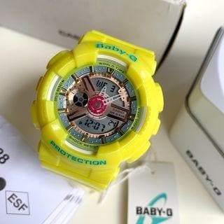 Casio Baby-G BA-110 New Beach Color Series Analog-Digital Pastel Yellow Watch BA110CA-9A - Diligence1International