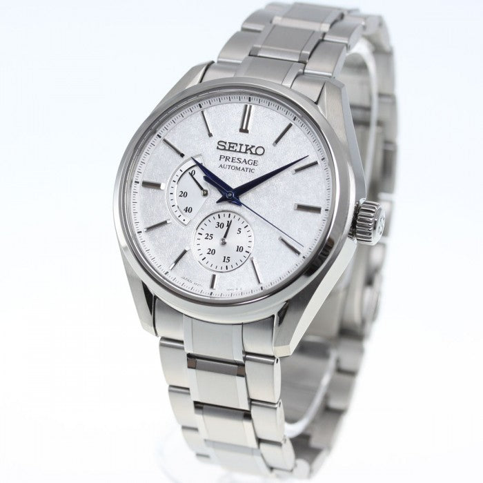 Seiko JDM Presage White Baby GS Snowflake Men's Titanium Watch w/ Pow. Res. Indicator SARW041 - Diligence1International