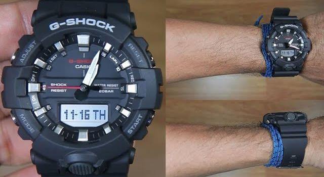 Casio G-Shock Standard Analog Digital Black x Red x Grey Accents Watch GA800-1ADR - Diligence1International