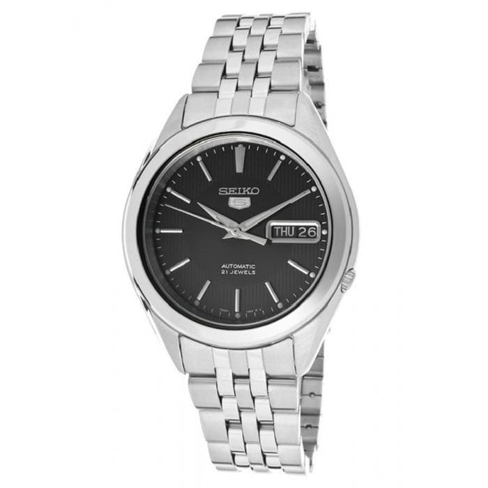 Seiko 5 Classic Men's Size Black Dial Stainless Steel Strap Watch SNKL23K1 - Diligence1International