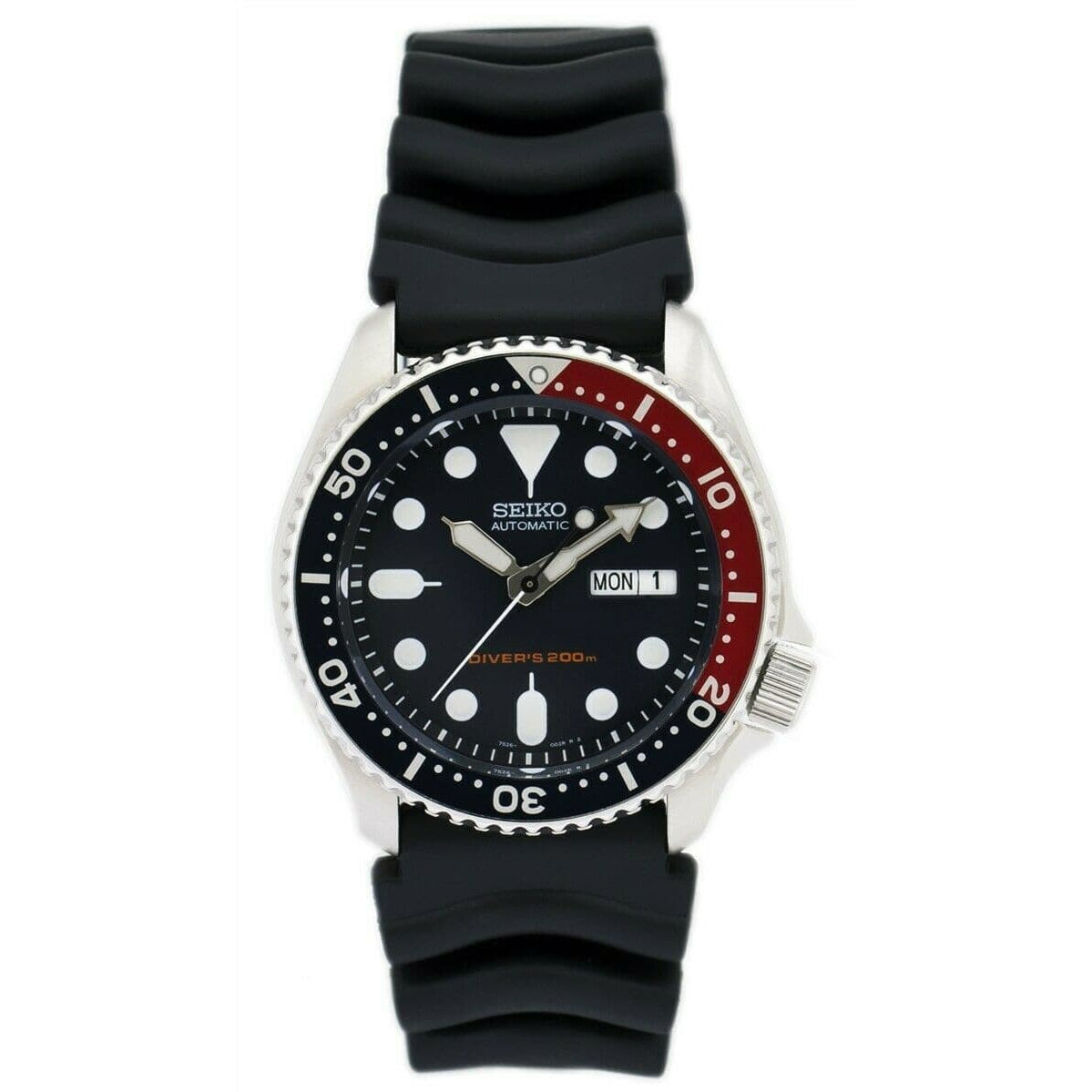 Rubber Strap Seiko Pepsi 009 Seiko SKX Series Pepsi Dial Black
