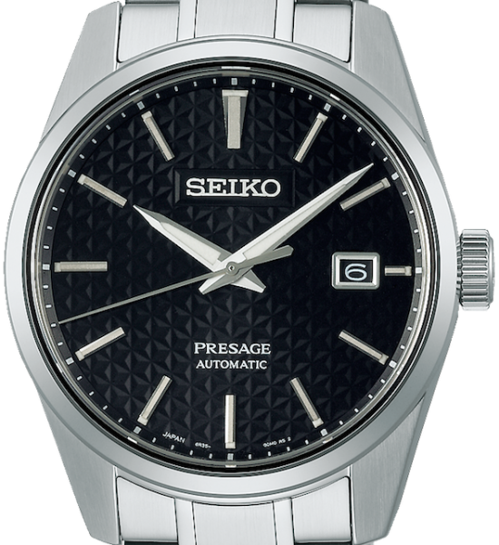 Seiko Japan Made Presage Sharp Edged Series Sumi-Iro Black Men's Stainless Steel Watch SPB203J1 - Diligence1International