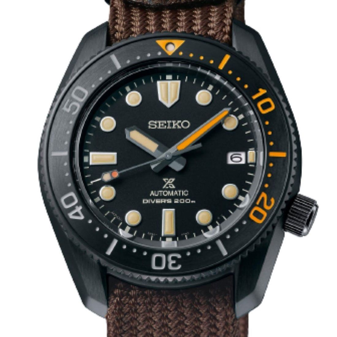 Seiko 1968 Japan Made Gen 2 Baby Marinemaster Black Series Limited Edition Men's Seichu Strap Watch SPB255J1