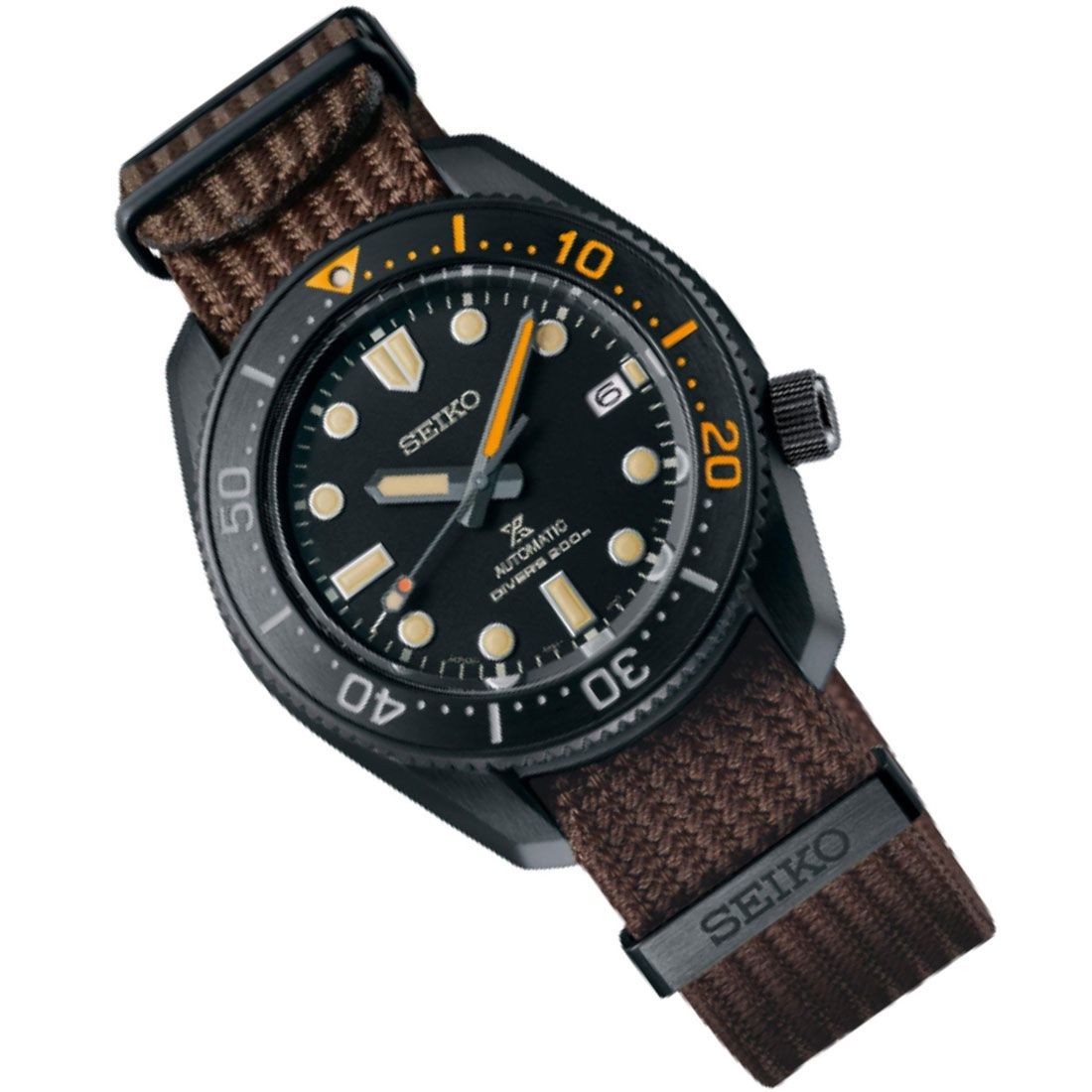 Seiko 1968 Japan Made Gen 2 Baby Marinemaster Black Series Limited Edition Men's Seichu Strap Watch SPB255J1