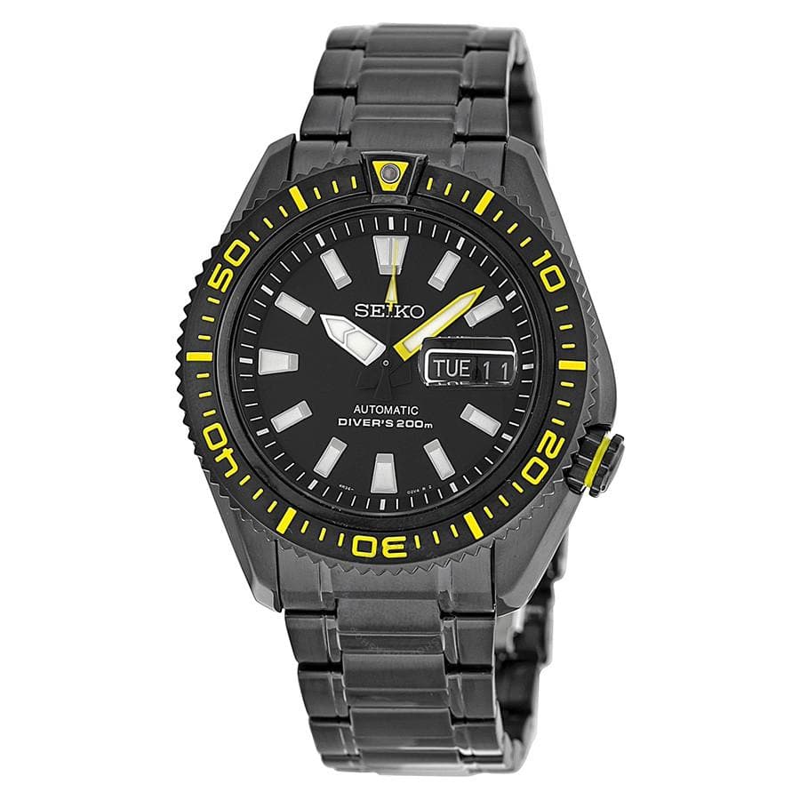 Seiko Men's "Stargate II" Ion Black PVD Plated Stainless Steel Watch SRP499K1 - Diligence1International