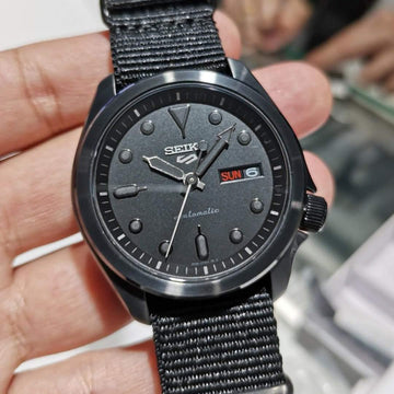 Seiko all deals black mens watch