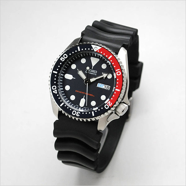 Seiko Pepsi SKX Diver's 200M Men's Rubber+Endmill 316L S/S Strap Watch SKX009K1 SET - Diligence1International