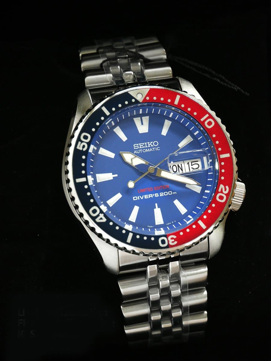 Seiko Thai Limited Edition Pepsi SKX Diver's Men's Stainless Steel Watch SKXA65K - Diligence1International