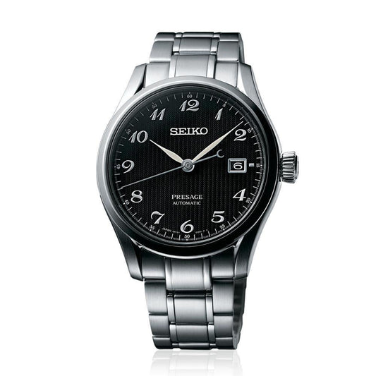 Seiko JAPAN Made Presage Karesansui Black Men's Stainless Steel Watch SPB065J1 - Diligence1International