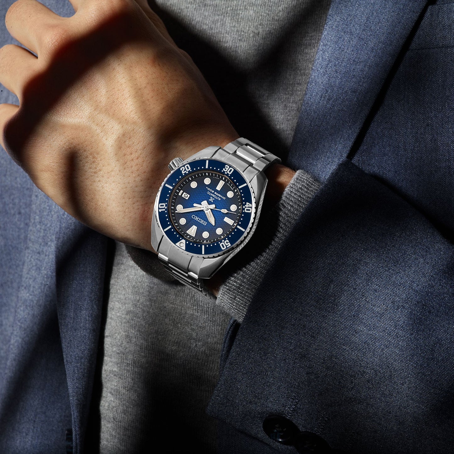 Seiko Prospex King Sumo Regular Blue Men's Stainless Steel Watch SPB321J1