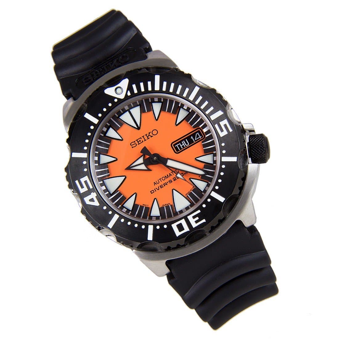Seiko Monster Orange Fang 2nd Gen Diver's Men's Rubber Strap Watch SRP315K1 - Diligence1International