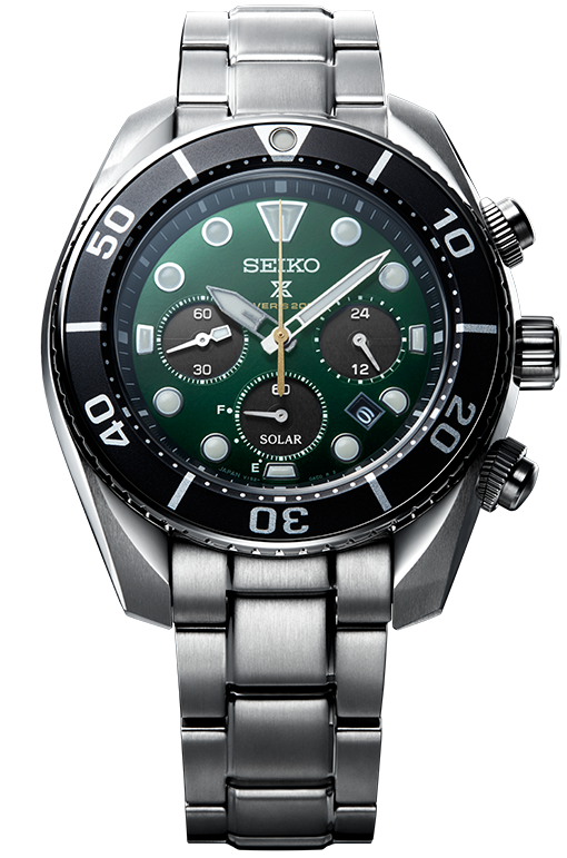 Seiko Prospex 140th Anniv LE Island Green Sumo Solar Chronograph Men's Watch SSC807J1 - Diligence1International