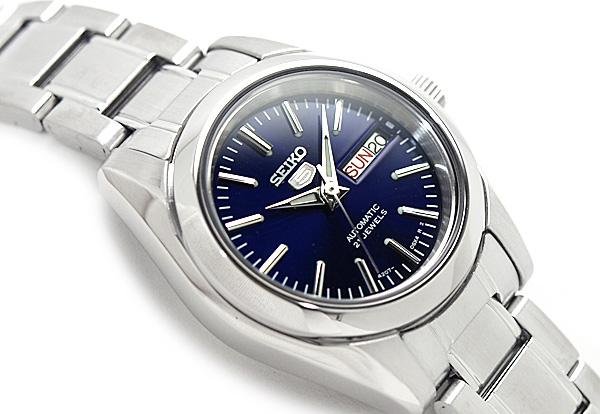Seiko 5 Classic Ladies Size Blue Dial Stainless Steel Strap Watch SYMK15K1 - Diligence1International