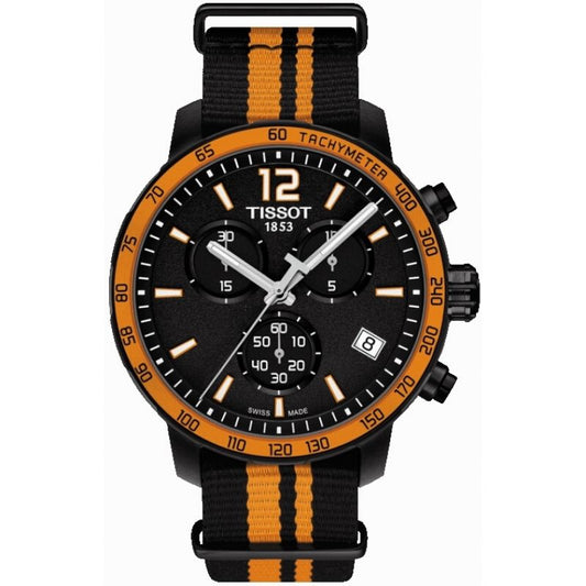 Tissot Swiss Made T-Sport Quickster Black PVD Chrono Men's Nato Strap Watch T0954173705700 - Diligence1International