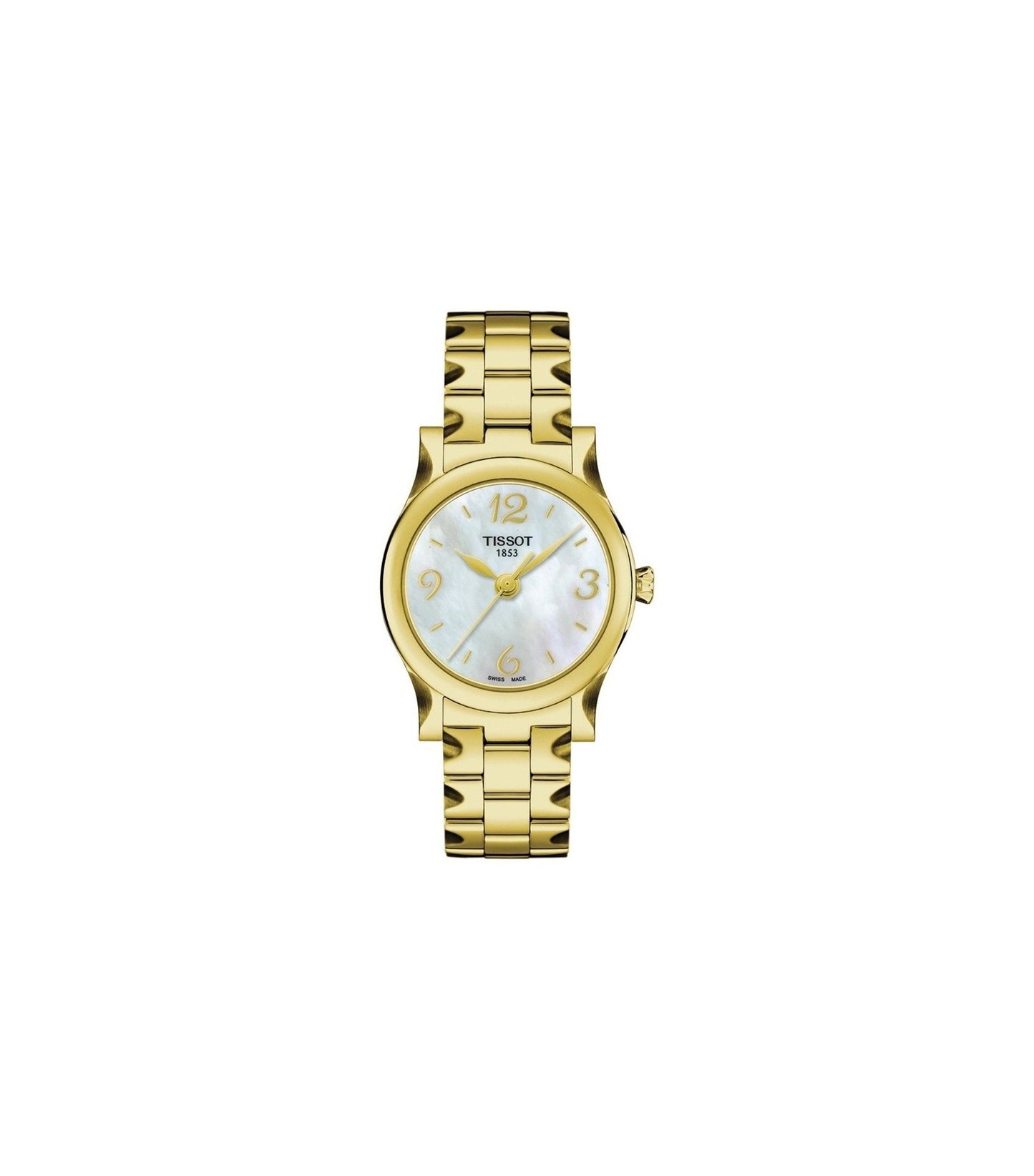 Tissot Swiss Made T-Wave Stylist-T Ladies' MOP Gold Plated Watch T0282103311700 - Diligence1International