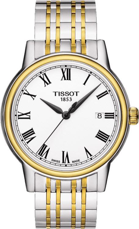 Tissot Swiss Made T-Classic Carson 2 Tone Gold Plated Men's Watch T0854102201300 - Diligence1International