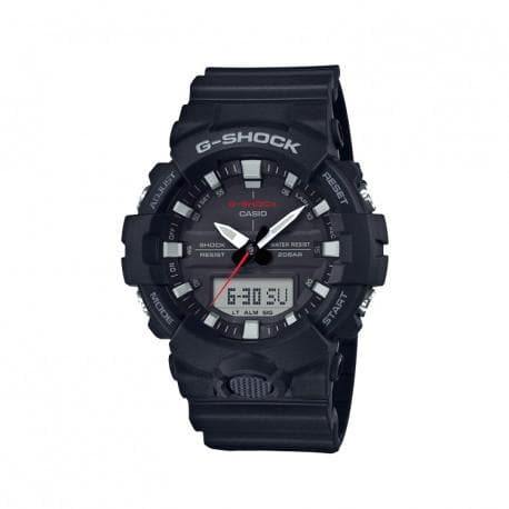 Casio G-Shock Standard Analog Digital Black x Red x Grey Accents Watch GA800-1ADR - Diligence1International