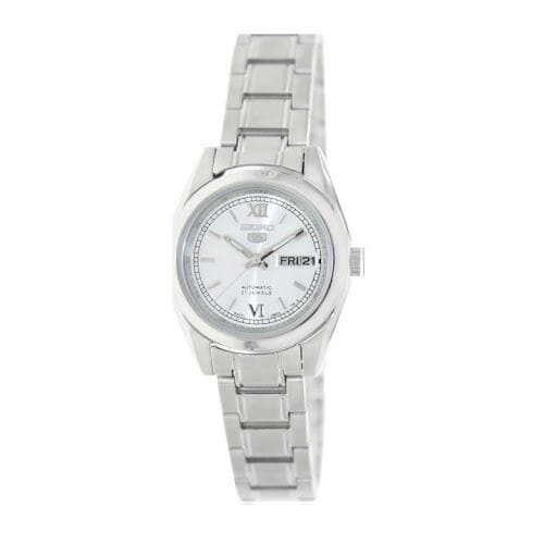 Seiko 5 Classic Ladies Size Silver Dial Stainless Steel Strap Watch SYMK23K1 - Diligence1International