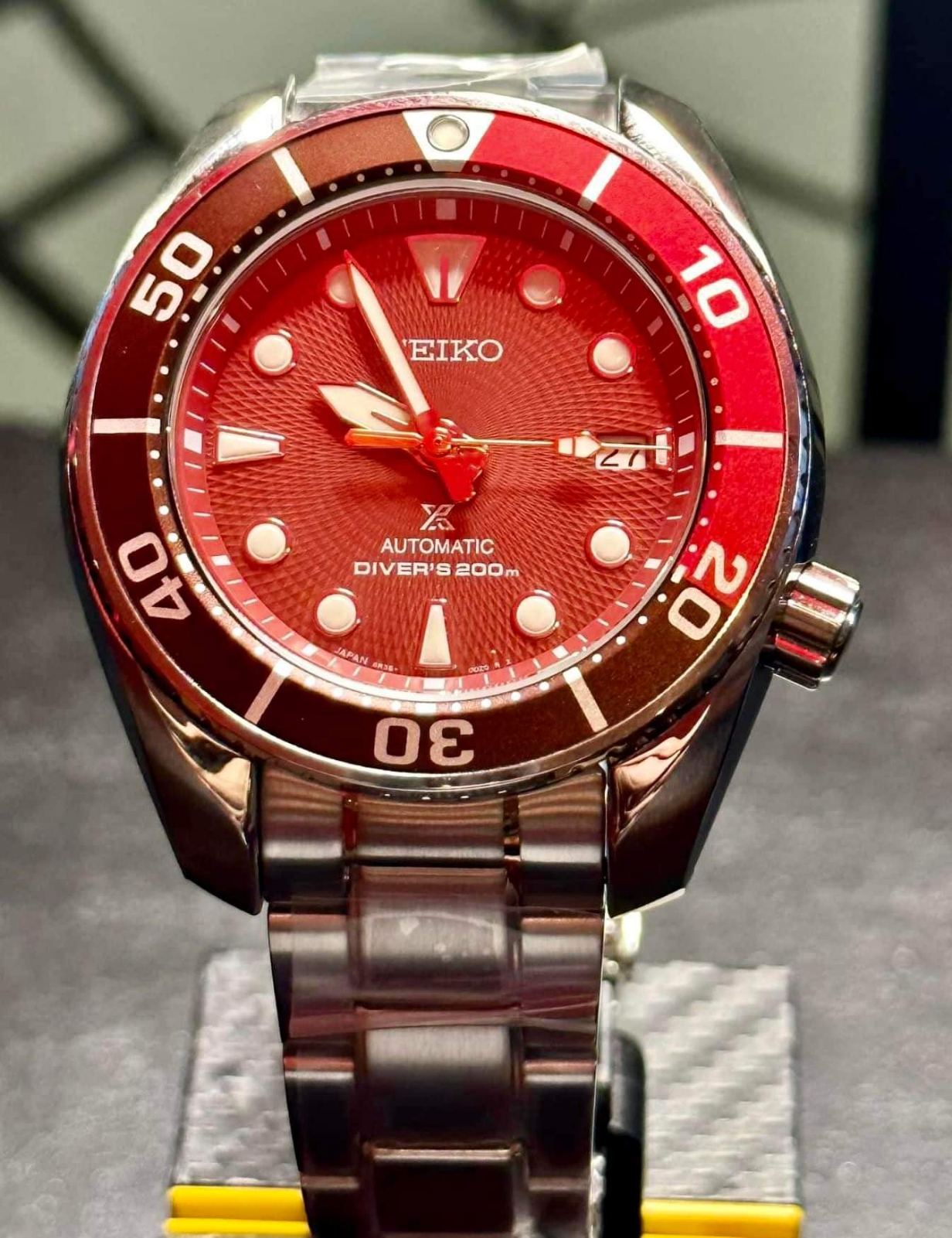 Seiko Prospex King Sumo Red Eagle PH Limited Edition Men's Stainless Steel Watch SPB345J1