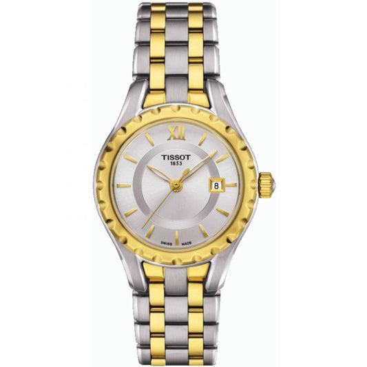 Tissot Swiss Made T-Classic Small Lady 2 Tone Gold Plated Stainless Steel Ladies' Watch T0720102203800