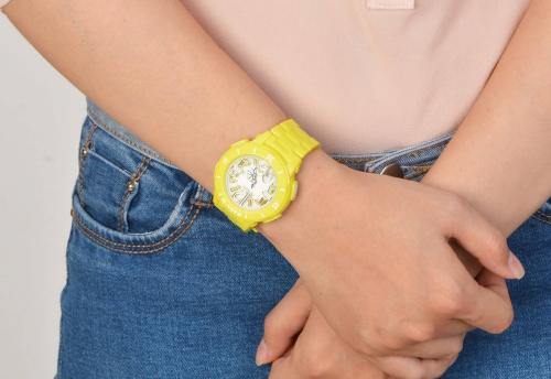 Casio Baby-G Neon Marine Series Analog-Digital Yellow x White Dial Watch BGA170-9BDR - Diligence1International